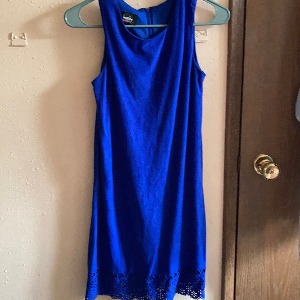 By&bye blue dress, size 16 kids,soft, worn once.